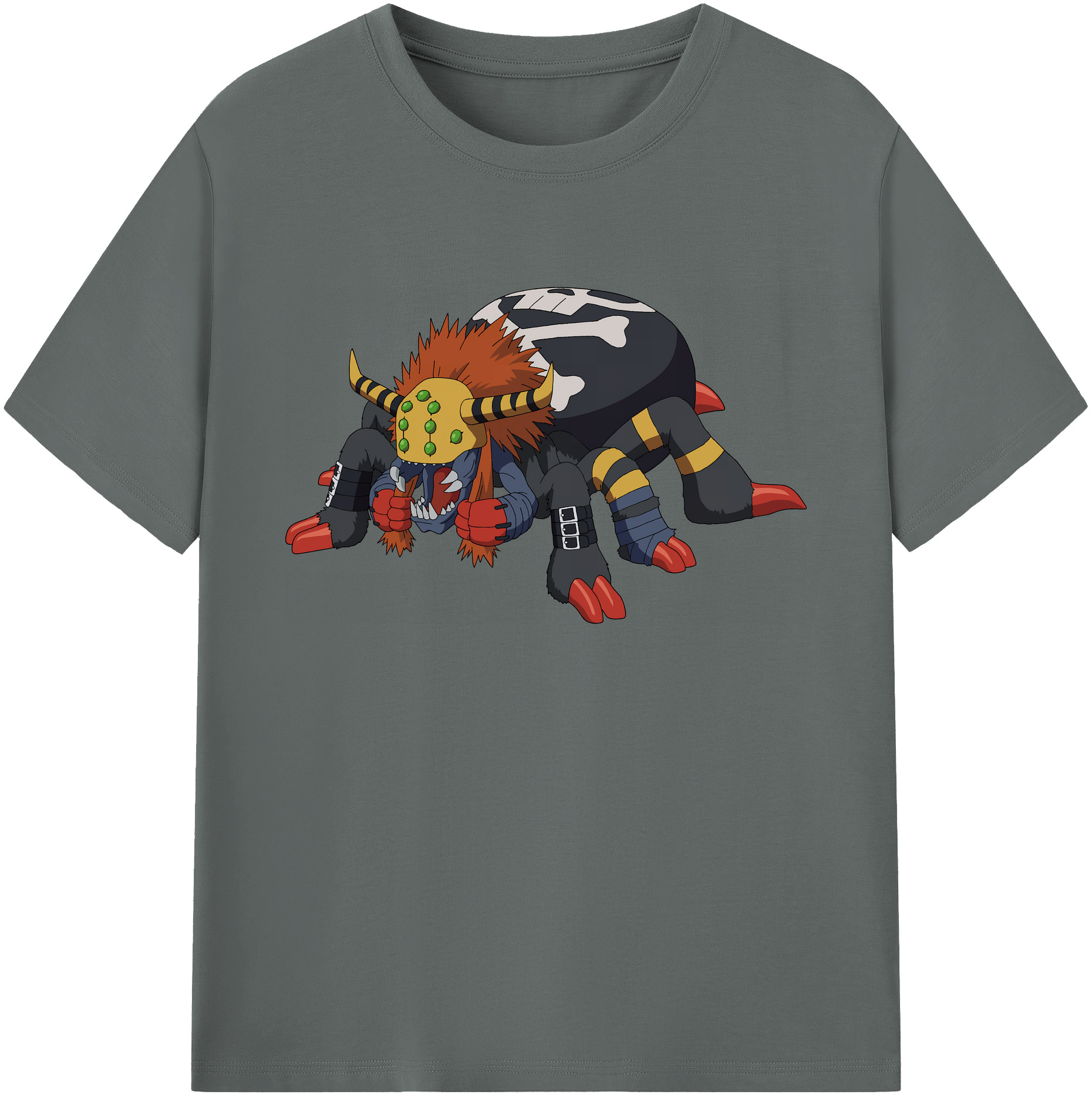 （画像用） Digimon デジタルモンスター/デジモン 綿100％ メンズ半袖Tシャツ｜肌触りやわらか＆通気性